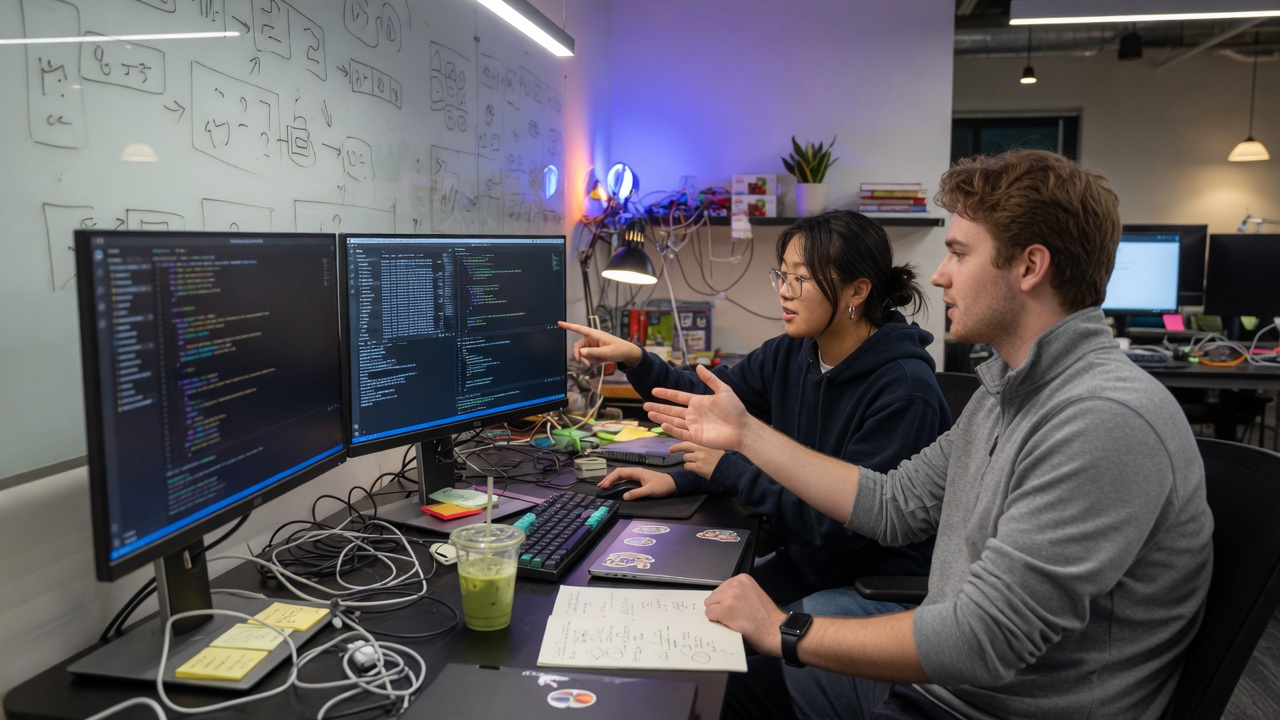 Hands-on coding and AI development workspace